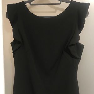 Calvin Klein Ruffle Sleeve Sheath Dress - Size 4